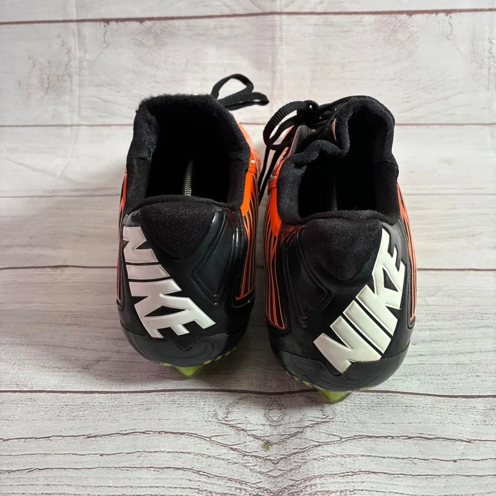 Nike Vapor Carbon 2.0 Cleats Mens 15 Orange Black‎ Flywire Low Top Football